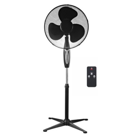 FLOOR FAN 45 W WITH REMOTE CONTROL BLACK