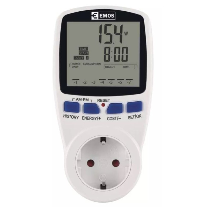 Energy meter digital socket 230V EMOS