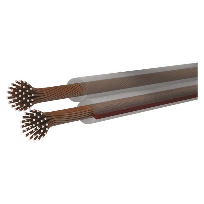 Acoustic cable 2X2,5 mm transparent 100m EMOS