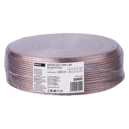 Acoustic cable 2X2,5 mm transparent 100m EMOS