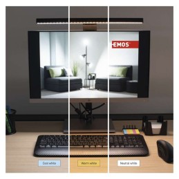 Monitoriaus LED lempa 5,6 W, 200 lm, CCT, reguliuojamas šviesos stipris