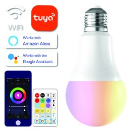 Smart LED pirn puldiga E27 9W TUYA WIFI A60 