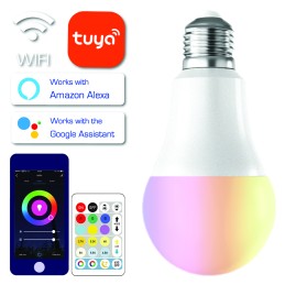 SMART RGB LED BULB PULT TUYA WIFI A60 E27  9W