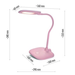 LED laualamp STELLA 5W, 400lm, roosa