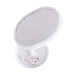 Cosmetic Mirror LED Illuminated PRINCESSA USB Rechargeable