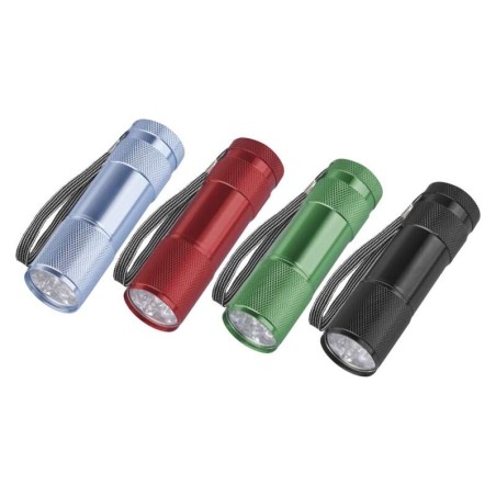 Small metal LED flashlight 50 lm, 3×AAA
