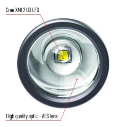 Įkraunamas metalinis žibintuvėlis CREE LED Ultibright 90, 1200 Lm