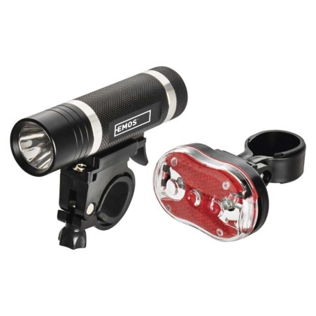 LED bicycle front and rear light 150 lm, 5xAAA