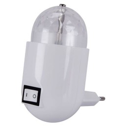 LED lamp 220V värviline, keerlev, diskoefektiga, lüliti