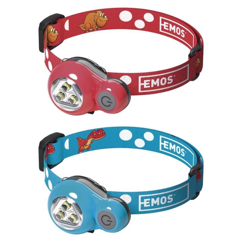 Headlamp for children DINO 12lm, 2xCR2032
