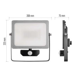 LED-valonheitin ILIO 51W IP65 4600lm liiketunnistimelle