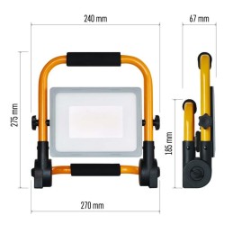 Portable LED floodlight ILIO 51W IP44 4600lm