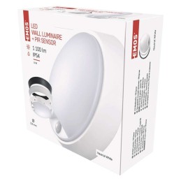 LED lubų ir sienų šviestuvas IP54 14W 1000lm neutralus 215×80 judesio jutiklis