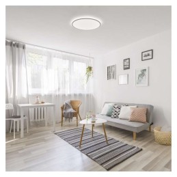 LED surface ceiling and wall luminaire CCT DIMM 24W 1920lm 360×58 with remote control