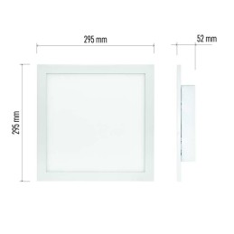 LED Panel Surface Mount 20W 1400lm 300×300 CCT DIMM with Remote Control