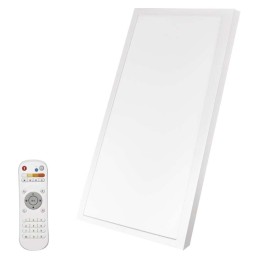 LED panelė, montuojama ant paviršiaus, 25 W, 2100 lm, 300×600 CCT DIMM su nuotolinio valdymo pultu