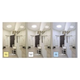 LED lubų ir sienų šviestuvas 45 W, 2700 lm, 500×70 CCT DIMM su nuotolinio valdymo pultu