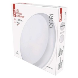 LED lubų ir sienų šviestuvas DORI IP54 18W 1800lm 280×48 neutraliai baltas