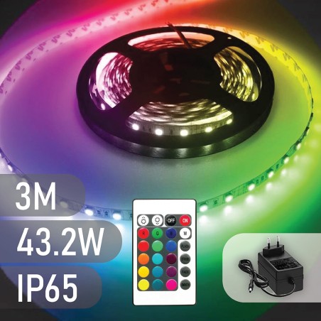 Набор RGB LED ленты 60LED/m, IP65, 3м, SL