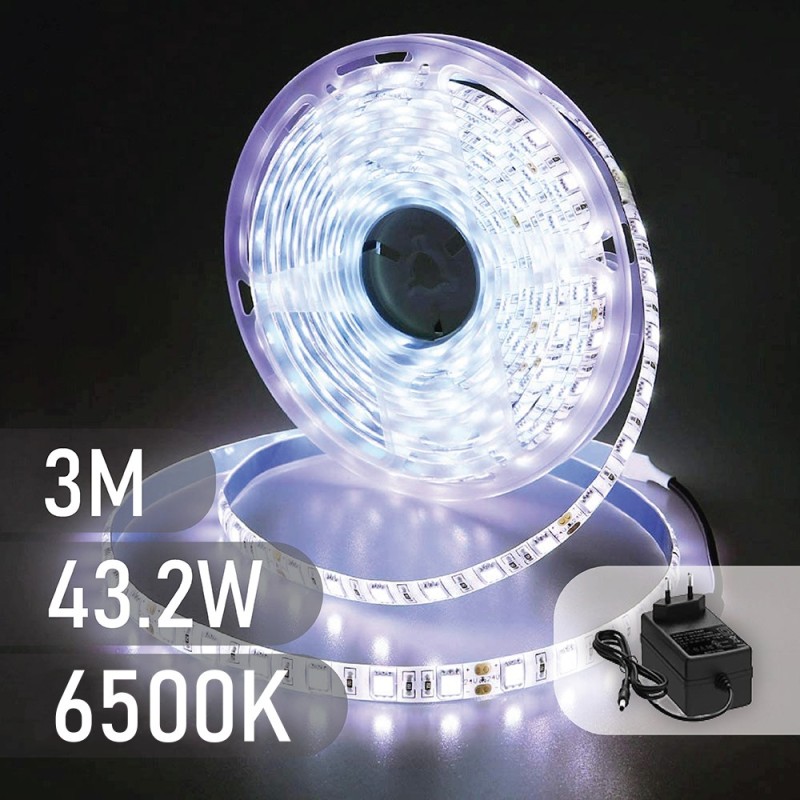 Холодная белая светодиодная лента Spector Set 60LED/м, IP65, 3м