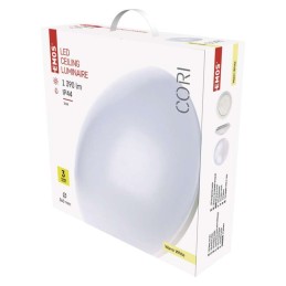 LED lubų ir sienų šviestuvas CORI IP44 18W 1390lm 360×105 šilta balta