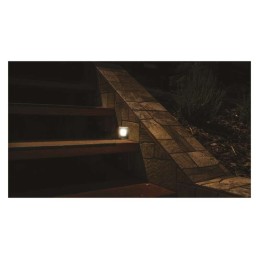 LED įleidžiamas laiptų/sieninis lauko šviestuvas 1,5 W IP65 80x80 šiltos baltos spalvos