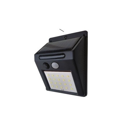 LED Solar Panel Luminaire 20LED NW IP44 PIR Motion Sensor Sensor