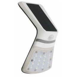 LED saulės šviesos lempa PIR 16 + 1LED NW balta