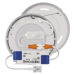 LED plokštė, montuojama ant paviršiaus, CCT 120 mm, 7,6 W, 680 LM, IP40/IP20, 3000 K/3500 K/4000 K W