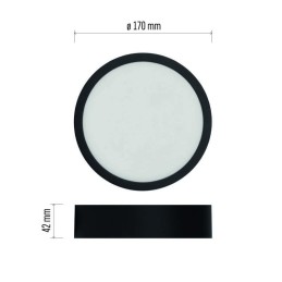 LED panelė, montuojama ant paviršiaus CCT 170 mm 12,5 W 1100 LM IP40/IP20 3000 K/3500 K/4000 K B