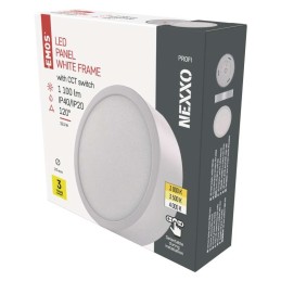 LED plokštė, montuojama ant paviršiaus CCT 170 mm 12,5 W 1100 LM IP40/IP20 3000 K/3500 K/4000 K W