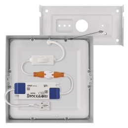 LED plokštė, montuojama ant paviršiaus, CCT 170x170, 12,5 W, 1100 LM, IP40/IP20, 3000 K/3500 K/4000 K W