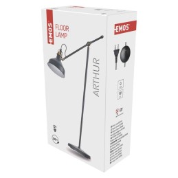 Stovinis šviestuvas ARTHUR E27 lizdas tamsiai pilkos spalvos metalas