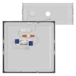LED plokštė, montuojama ant paviršiaus, CCT 300x300, 28,5 W, 2700 LM, IP40/IP20, 3000 K/3500 K/4000 K S