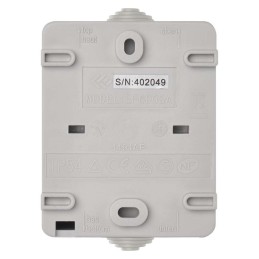 Внешний настенный выключатель EMOS 1gang gearbox IP54 серый