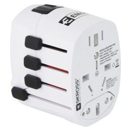 Universal travel adapter for America, Asia, Africa