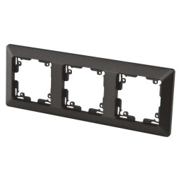 Switch and socket frame, triple, anthracite EMOS