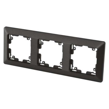 Switch and socket frame, triple, anthracite EMOS