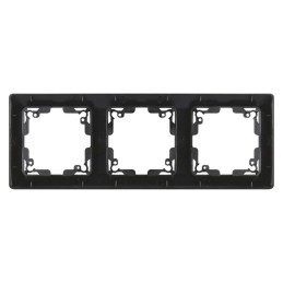 Switch and socket frame, triple, anthracite EMOS