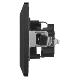 Розетка SCHUKO антрацит EMOS