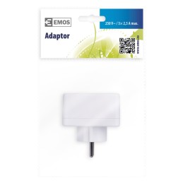 Connector 3× 2,5 A white