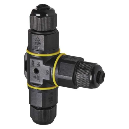Waterproof cable connection T-shape IP68