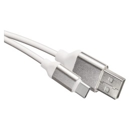 USB 2.0 charging cable type-C white 1 m.