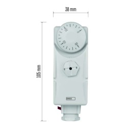 Termostatas su kapiliarinis jutiklis T80F