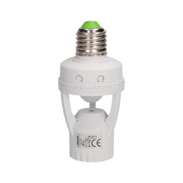 E27 Bulb adapter with motion sensor PIR