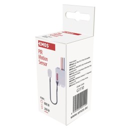 Mini PIR motion sensor, 800W, IP20