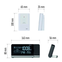 Wireless digital weather station with projection E8466