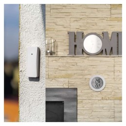 Digital thermometer - wireless round white E0129