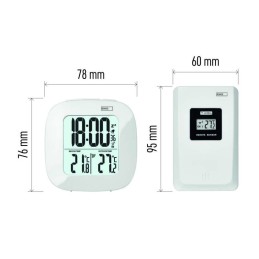 Digital wireless thermometer alarm clock E0127