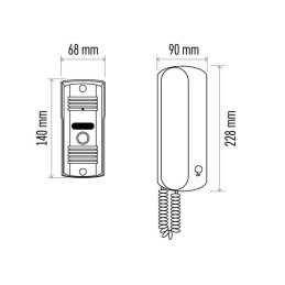 Phonosystem kit white EMOS H1085